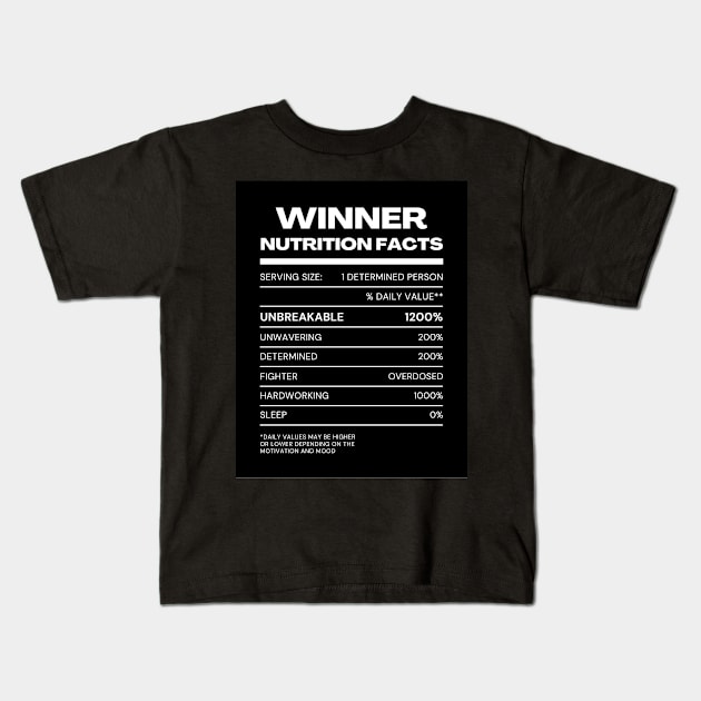 Winner Kids T-Shirt by Shirts To Motivate 